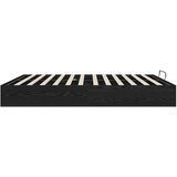  Otomanski krevet s pohranom Crni Hrast 203 x 160 x 25 cm | shoptok.hr