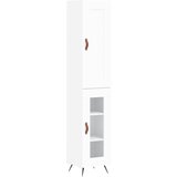  The Living Store Visoka omara bela 34,5x34x180 cm inženirski les - Visoka Omarica, (21500214) | Shoptok.si