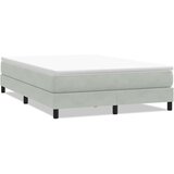vidaXL Box spring postelja brez vzmetnico svetlo siva 160x210 cm žamet, (21792572) | Shoptok.si