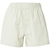 Calvin Klein Underwear Pidžama hlače pastelno zelena / prljavo bijela