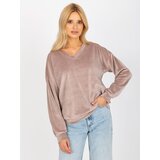 RUE PARIS Blouse-RP-BZ-8188.52P-dark beige | Shoptok.si