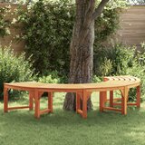 vidaXL Zunanja klop za drevesa Polkrožna 200 cm Trden les evkalipta, (22015277) | Shoptok.si