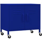 vidaXL Omara za shranjevanje mornarsko modra 60x35x49 cm jeklo | Shoptok.si