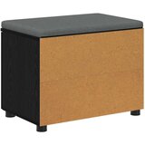  Klupa za hodnik s jastukom Crni hrast 60 x 38 x 46 cm | shoptok.hr