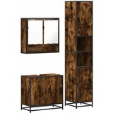 vidaXL 3-dijelni set kupaonskog namještaja boja hrasta drveni | shoptok.hr