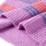  Dječji džemper prugasti pleteni ljubičasto-ružičasti 104 | shoptok.hr