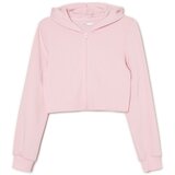 Cropp - Majica s kapuljačom na patentni zatvarač - Ružičasta | shoptok.hr