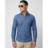 PepeJeans Srajce z dolgimi rokavi ABEL CLASSIC SLIM SHIRT Modra | Shoptok.si