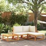 Maison Chic Seti vrtnega pohištva - Vrtna garnitura - Vrtni pohištvo set 4-delna z blazinami trden akacijev les, (21818806) | Shoptok.si
