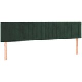  Krevet s oprugama i madracem LED tamnozelenim 120x190 cm baršun | shoptok.hr