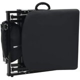  Prenosiva kozmetička stolica od umjetne kože 185 x 78 x 76 cm crna | shoptok.hr
