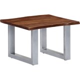  Stolić za kavu sa živim rubovima 60x60x40 cm od bagremovog drva | Shoptok.si