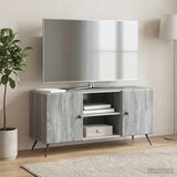 TV ormar 102 x 34,5 x 50 cm Siva sonoma Konstruirano drvo | shoptok.hr