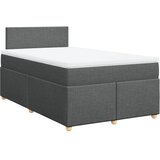  s oprugama i madracem tamnosivi 120 x 200 cm od tkanine | shoptok.hr
