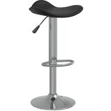 Furnova Barski stolček črno kromirano jeklo in umetno usnje, (22056011) | Shoptok.si