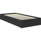  Krevet s od storage Crna 90 x 190 cm Konstruirano drvo | shoptok.hr