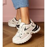 Gemre Beige Carina sporty sneakers on a stylish sole | shoptok.hr