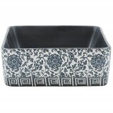Nadgradni umivaonik crno-plavi 46 x 35,5 x 13 cm keramički | shoptok.hr