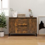 vidaXL komoda dimljeni hrast 104x35x70 cm konstruiran les Cene
