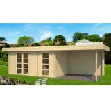 Male kuće Drvena vrtna kuća ORIENTAL 4 + SD300 470 × 320 cm – bez završnog krovnog pokrova Cijene