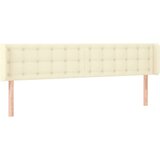  Posteljno vzglavje krem 203x16x78/88 cm umetno usnje, (20738346) | Shoptok.si
