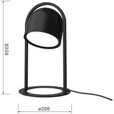 Wofi 8045-102 - LED dodirna stona lampa NIZZA, prigušiva LED/10,5W/230V, crna | Eponuda.com