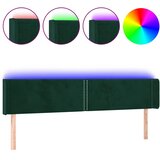  LED uzglavlje tamnozeleno 203x16x78/88 cm baršunasto | shoptok.hr