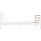  Okvir za krevet od masivnog drva bijeli 90x190 cm jednokrevetni | shoptok.hr