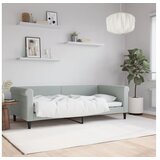 vidaXL Raztegljiva postelja svetlo siva 90x190 cm žamet Cene