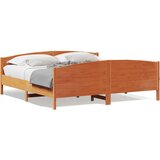 Furnova Posteljni okvir brez vzmetnice vošč. rjav 180x200 cm borovina, (21939976) | Shoptok.si