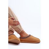 Boto Women's Suede Slippers With Faux Fur Brown Polinna | Shoptok.si