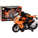  Motocikl za igru s motociklističkim svjetlima i zvučnim efektima - narančasti | shoptok.hr