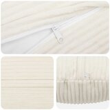  Presvlaka za jastuk 6 pcs HEERLEN Krem &amp;Oslash; 60 cm Kord Slike