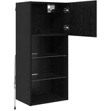  Zidni TV ormari Zidne 2 pcs Crni hrast 40,5 x 30 x 90 cm | Eponuda.ba