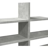 vidaXL Stenska polica betonsko siva 124,5x18x60,5 cm iverna plošča | Shoptok.si