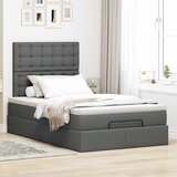  Otomanski krevet s madracem tamnosivi 120x200 cm tkanine | shoptok.hr