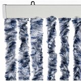  Zastor protiv insekata plavo-bijelo-srebrni 90 x 220 cm šenil | shoptok.hr