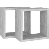  Kockaste zidne police 2 kom siva boja betona 30 x 15 x 30 cm - Beton siva 30 x 15 x 30 cm 2 1 | shoptok.hr