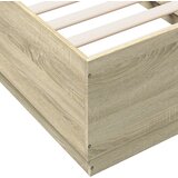  Okvir za krevet boja hrasta 75x190 cm od konstruiranog drva | shoptok.hr