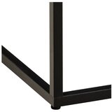 Actona Črna mizica z mizno ploščo v marmornem dekorju 60x60 cm Barossa – | Shoptok.si