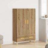 vidaXL Visoka ploča Artisan hrast 70x31x115 cm izrađeno drvo | shoptok.hr