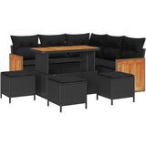  Sjedeća garnitura za vrt 9 kom. 9-Broj sjedala Crna 110 x 55 x 71 cm | shoptok.hr