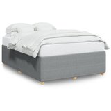 Maison Chic Posteljni okvir - Dvoposteljna postelja - Zakonska postelja brez vzmetnice svetlo siv 160x200 cm blago-J4105, (21771688) | Shoptok.si