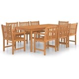  9-dijelni vrtni blagovaonski set od masivne tikovine | shoptok.hr