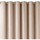  Curtain MILANA color powder pink style classic golden gold metal eyelets chenille 220x245 HOMEDE | shoptok.hr