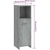  Kopalniška omarica siva sonoma 30x30x95 cm inženirski les, (20667953) | Shoptok.si