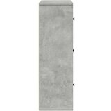 vidaXL Knjižna omara betonsko siva 60x24x76,5 cm inženirski les | Shoptok.si