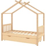  Okvir za dječji krevet s ladicom 80x160 cm od masivne borovine | shoptok.hr