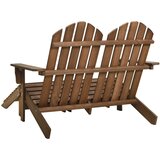  Vrtni dvosjed Adirondack od jelovine s otomanom smeđi | Eponuda.com
