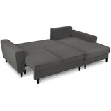 Cosmopolitan Design Tamno siva sklopiva/s prostorom za odlaganje kutna garnitura od samta (s desnim kutom/s ležaljkom) Kyoto – | shoptok.hr